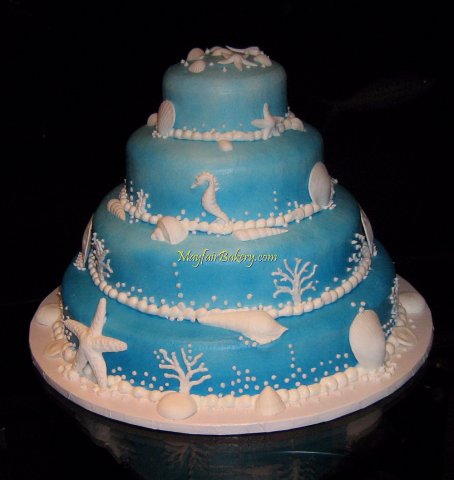 Seashells in blue 5